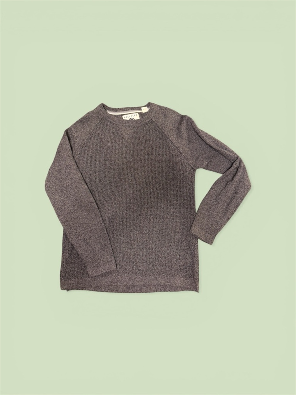 Men's Crewneck Sweater in dark green